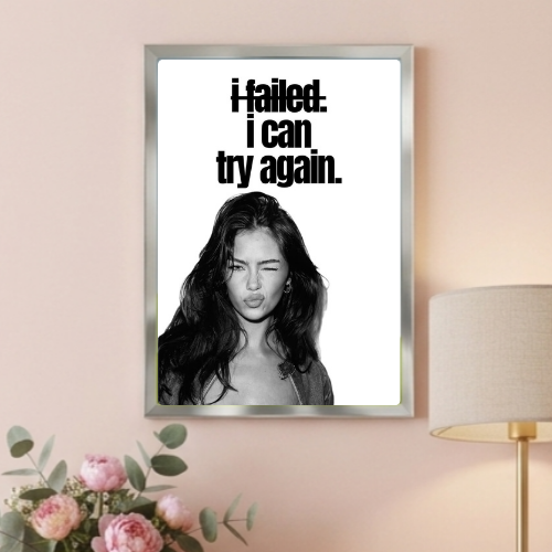 Chic room girl poster