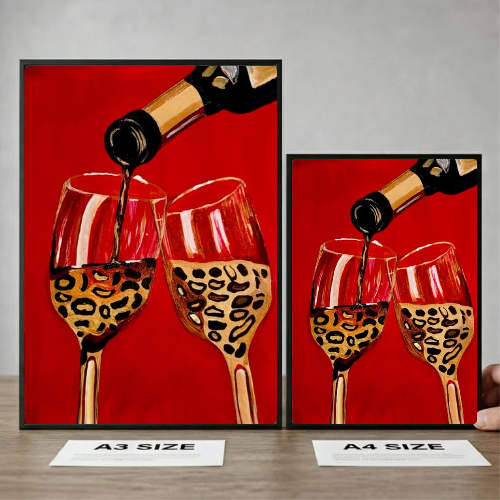 bar and restaurant decoration wine leopard chic