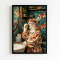 Cat house decor bathroom