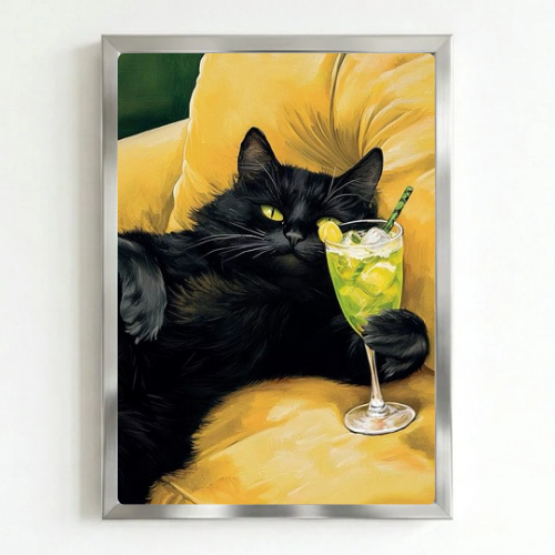 Cat cocktail bar and restaurant decoration