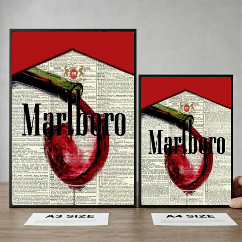 bar and restaurant decoration, Marlboro sigarette