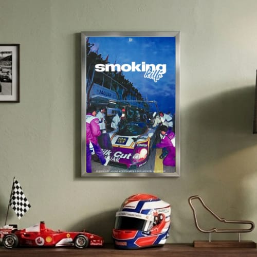 Motor sport smoking kills aesthetics