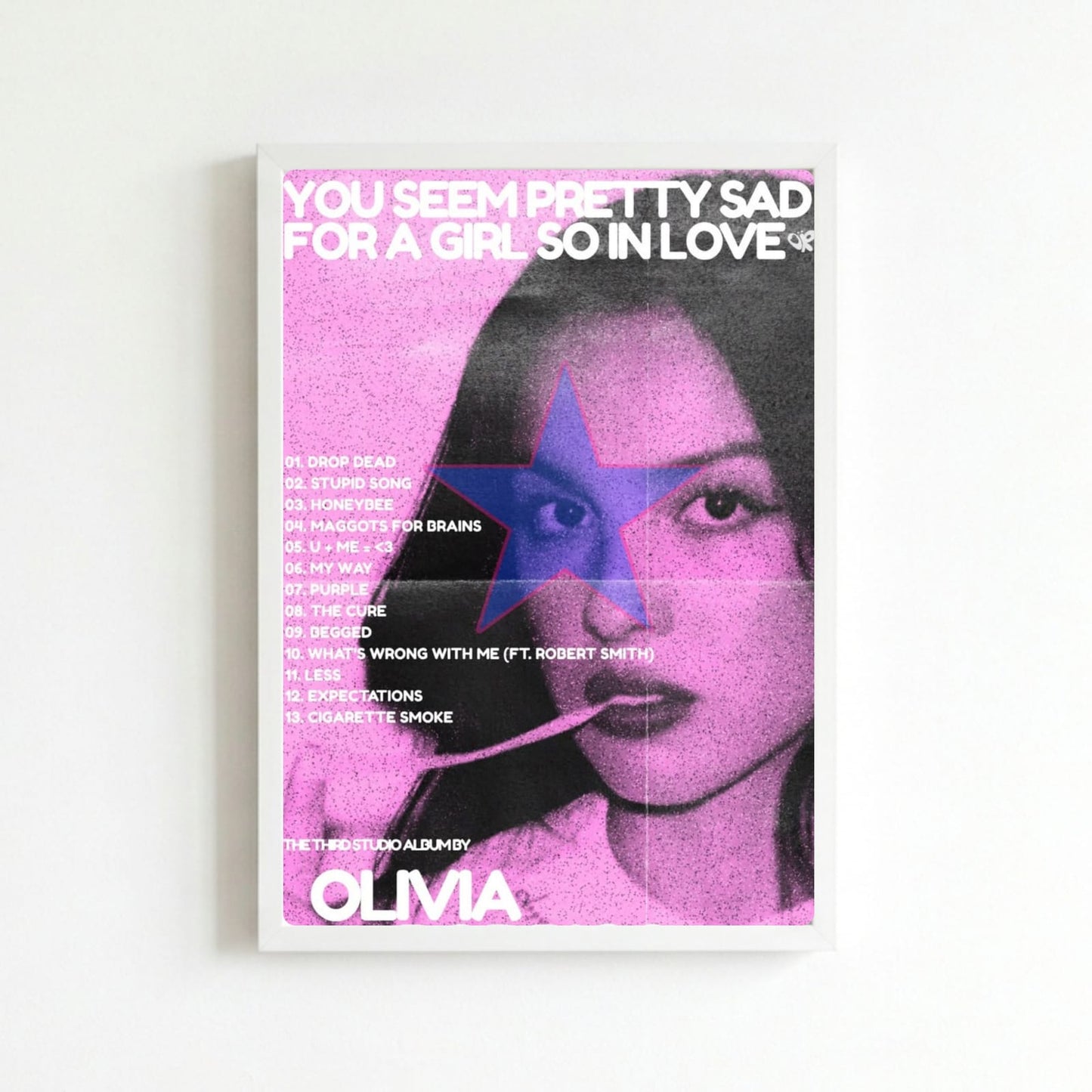 Olivia Rodrigo Poster with Frame