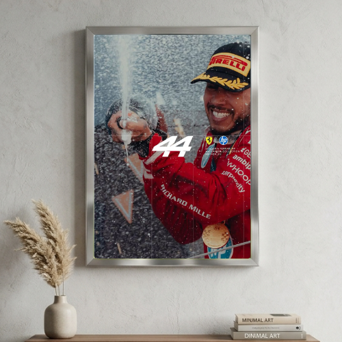 lewis hamilton ferrari poster with frame