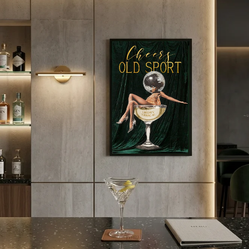 bar and restaurant decoration martini chic