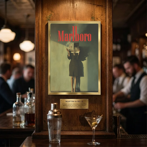 bar and restaurant decoration, Marlboro sigarette
