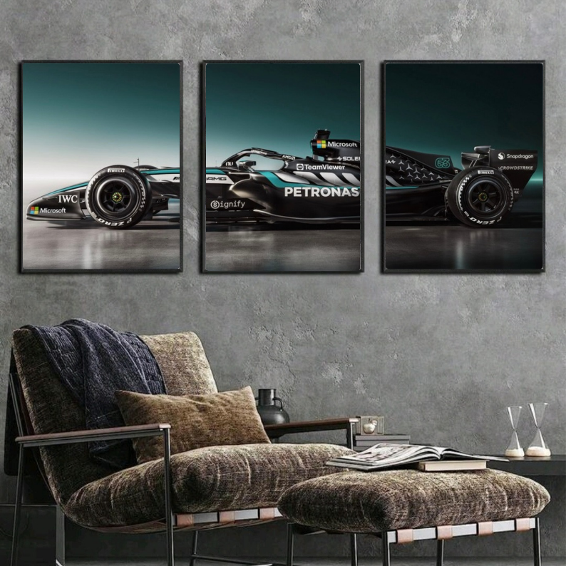 Set George Russell Mercedes F1 car