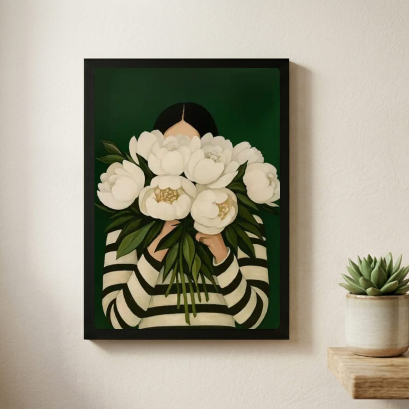 Ragazza fiore decorazione casa
