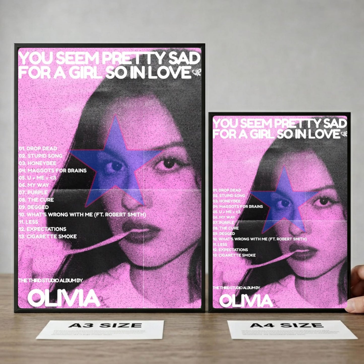 Olivia Rodrigo Poster with Frame