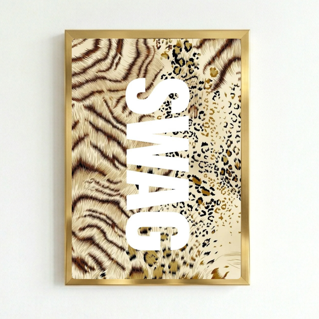 Home deco chic swag leopard