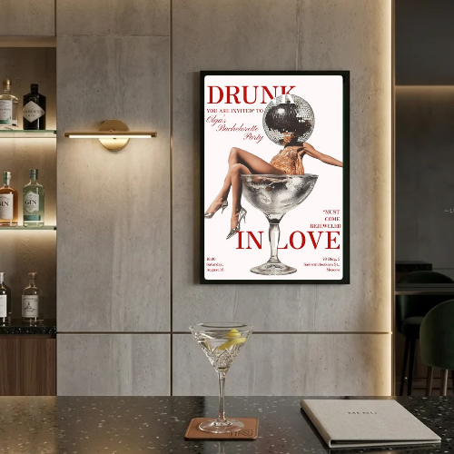 bar and restaurant decoration martini chic