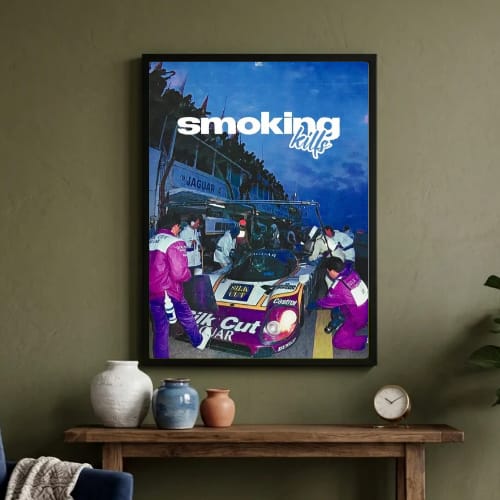 Motor sport smoking kills aesthetics