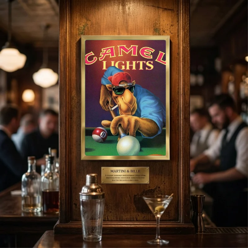 bar and restaurant decoration, Camel sigarette