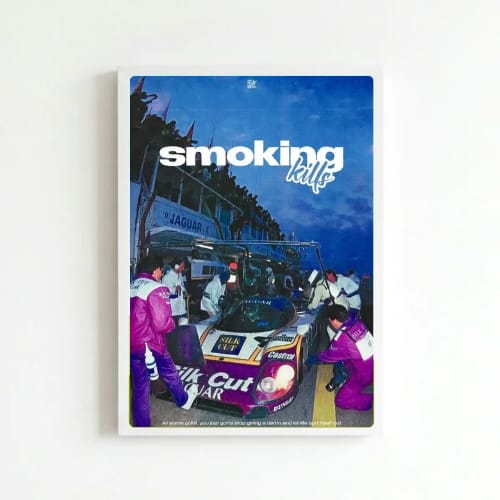 Motor sport smoking kills aesthetics