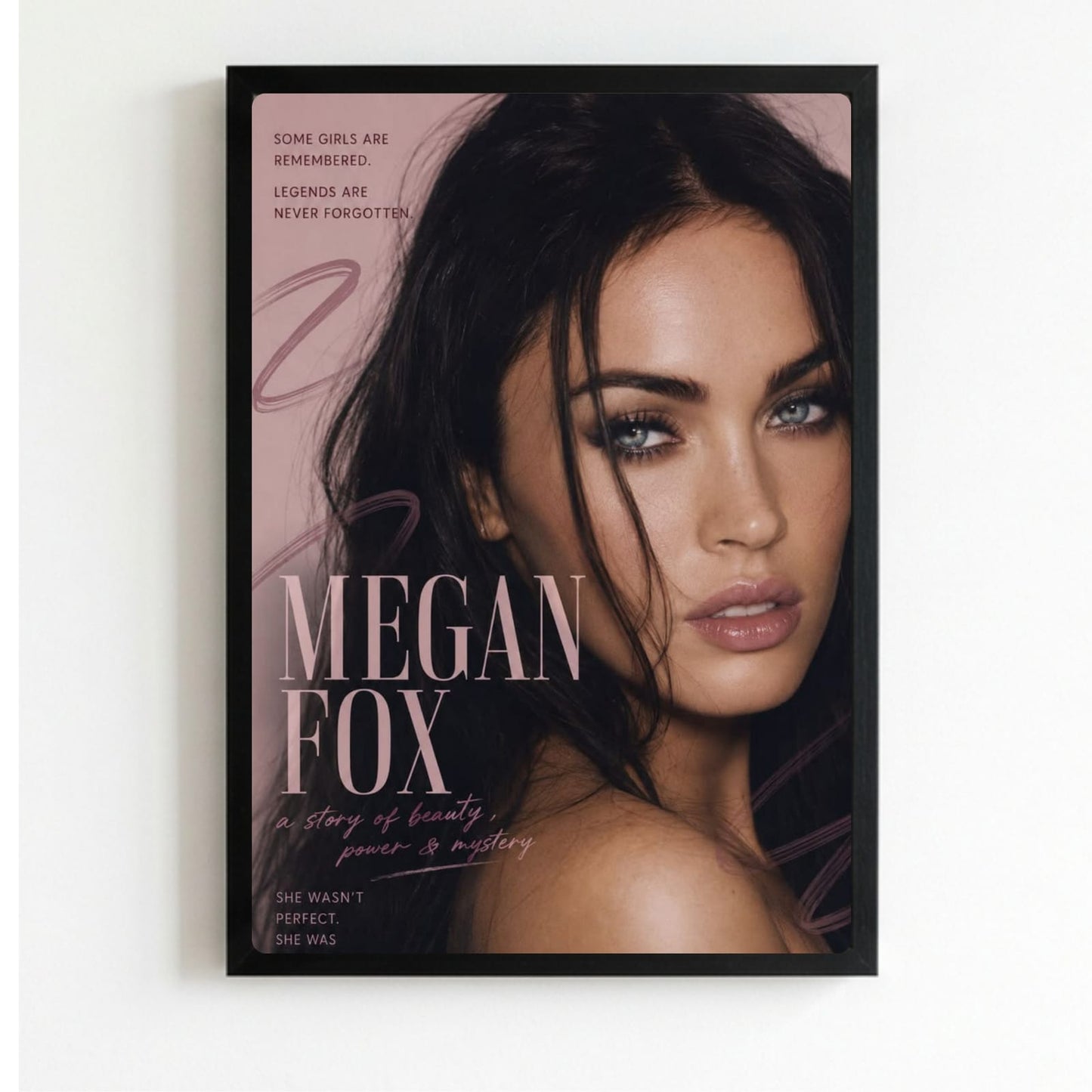 Megan Fox Poster with Frame