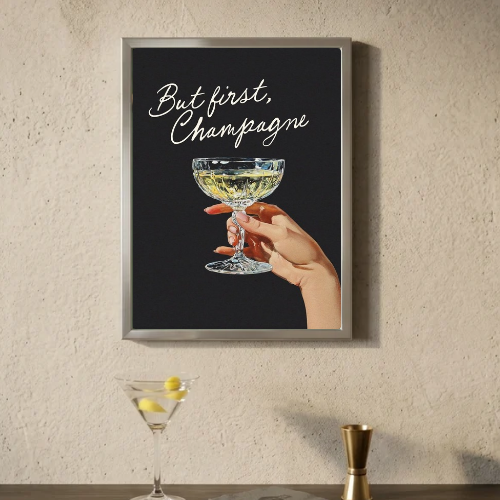 Chic Wine Champagne bar and restaurant decoration