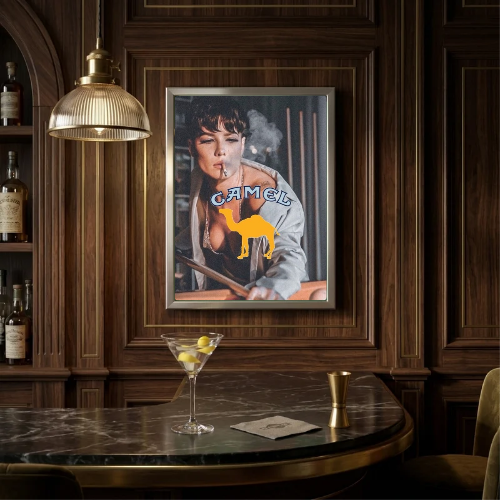 bar and restaurant decoration, Camel sigarette