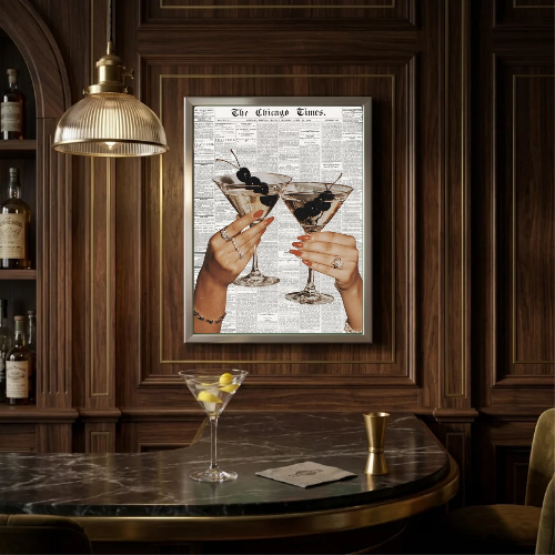 bar and restaurant decoration martini chic