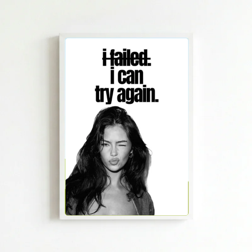 Chic room girl poster