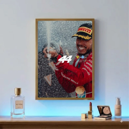 lewis hamilton ferrari poster with frame