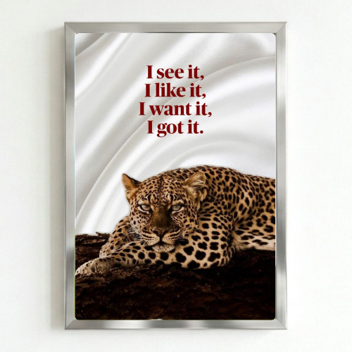 Chic room girl poster