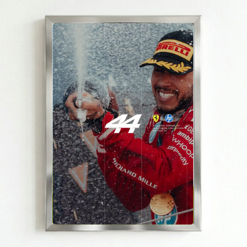 lewis hamilton ferrari poster with frame