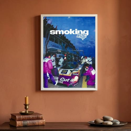 Motor sport smoking kills aesthetics