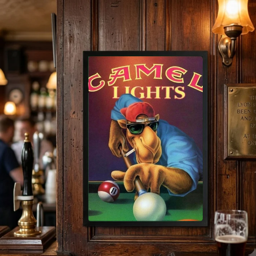 bar and restaurant decoration, Camel sigarette