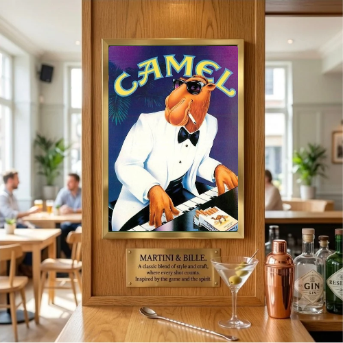 bar and restaurant decoration, Camel sigarette