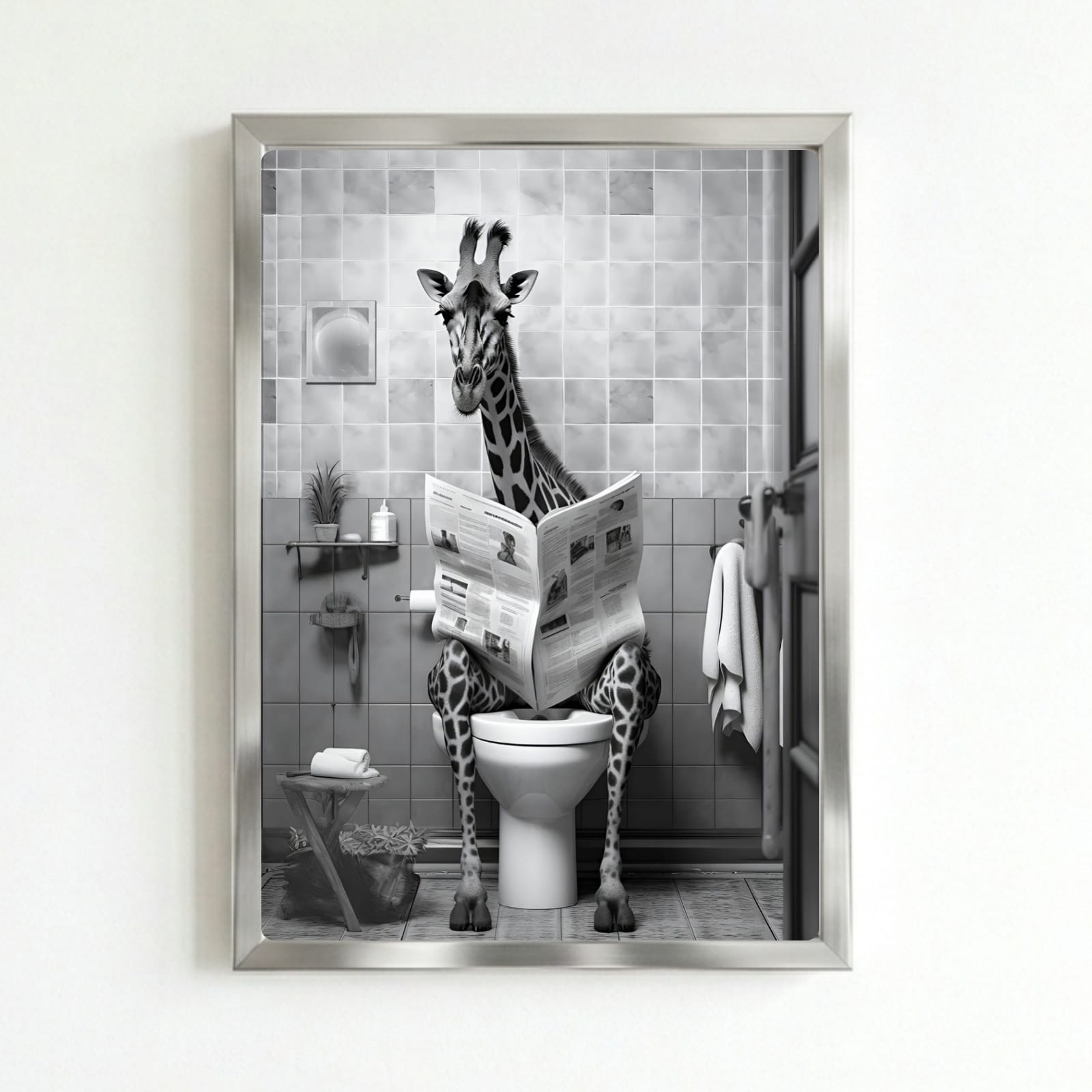 Giraffe house deco bathroom