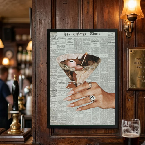 bar and restaurant decoration martini chic