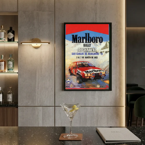bar and restaurant decoration, Marlboro sigarette