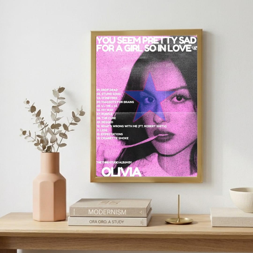 Olivia Rodrigo Poster with Frame
