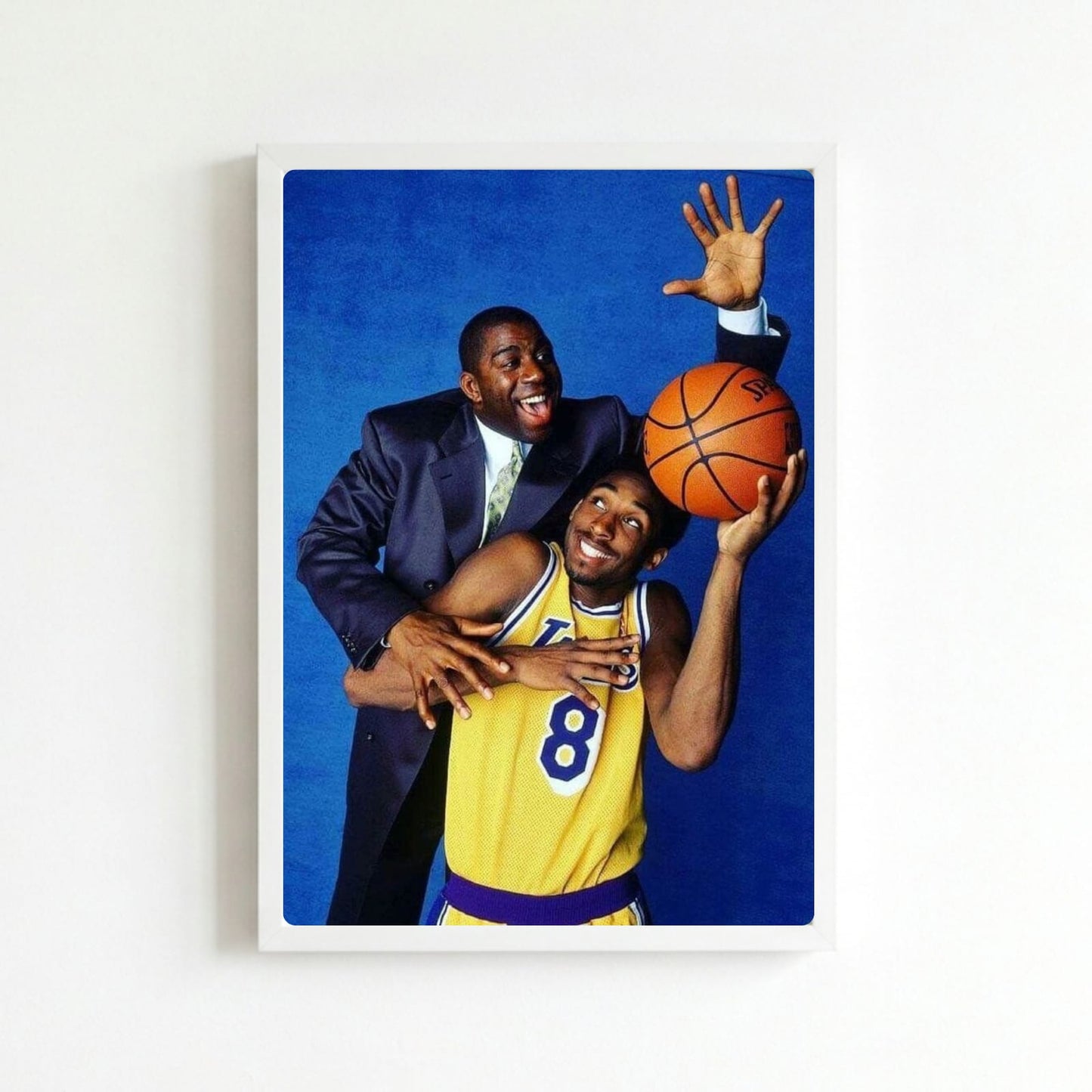 Magic Johnson and Kobe Bryant - Basket