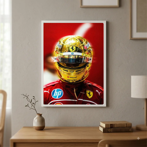 lewis hamilton ferrari poster with frame