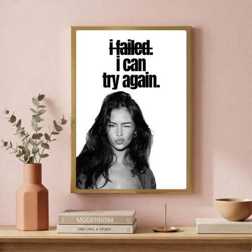 Chic room girl poster