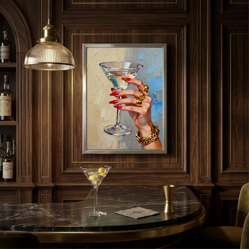 bar and restaurant decoration martini chic