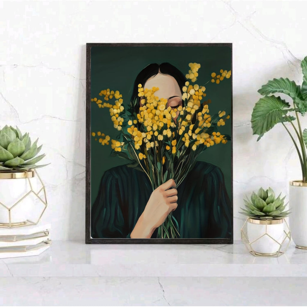 Girl flower house decor