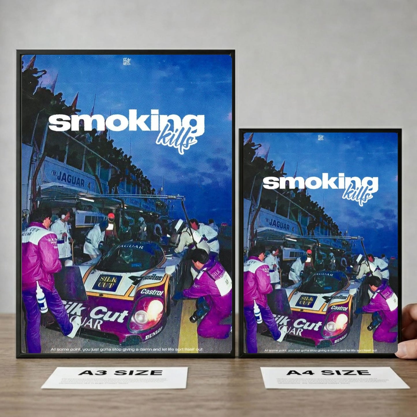 Motor sport smoking kills aesthetics
