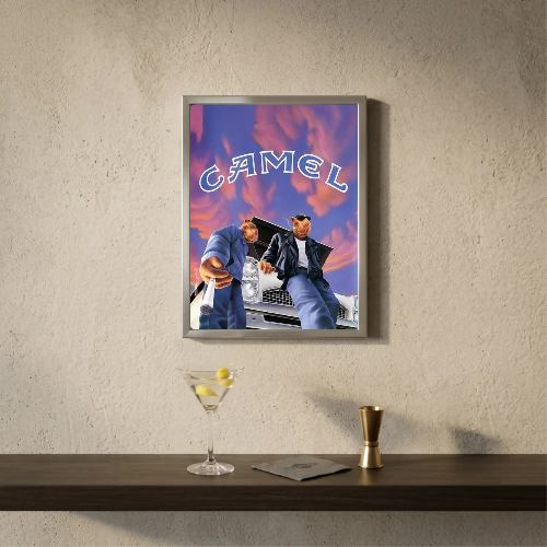 bar and restaurant decoration, Camel sigarette