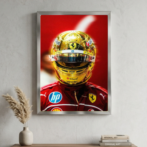 lewis hamilton ferrari poster with frame