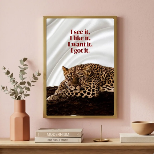Chic room girl poster