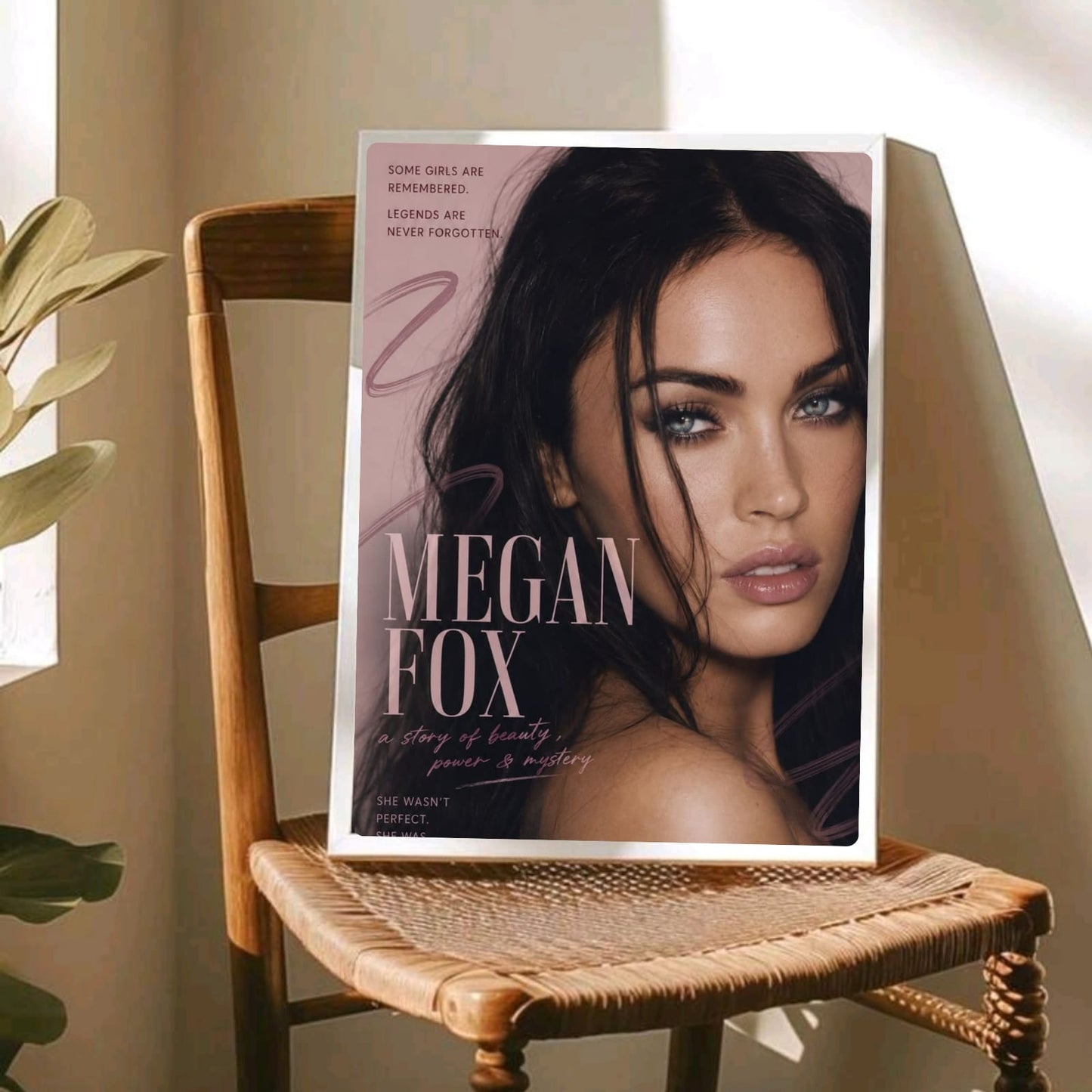Megan Fox Poster with Frame