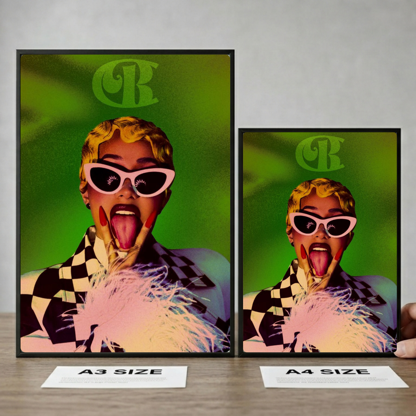 Cardi B Poster with Frame