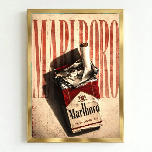 bar and restaurant decoration, Marlboro sigarette