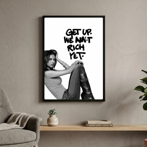 Chic room girl poster