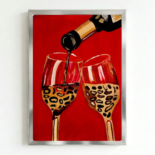 bar and restaurant decoration wine leopard chic