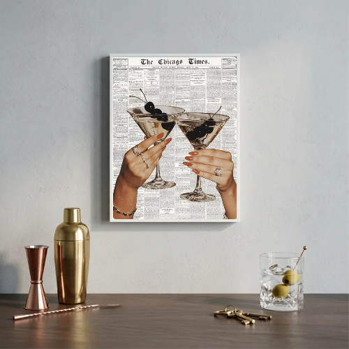 bar and restaurant decoration martini chic