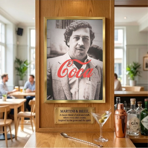 bar and restaurant decoration, coca cola
