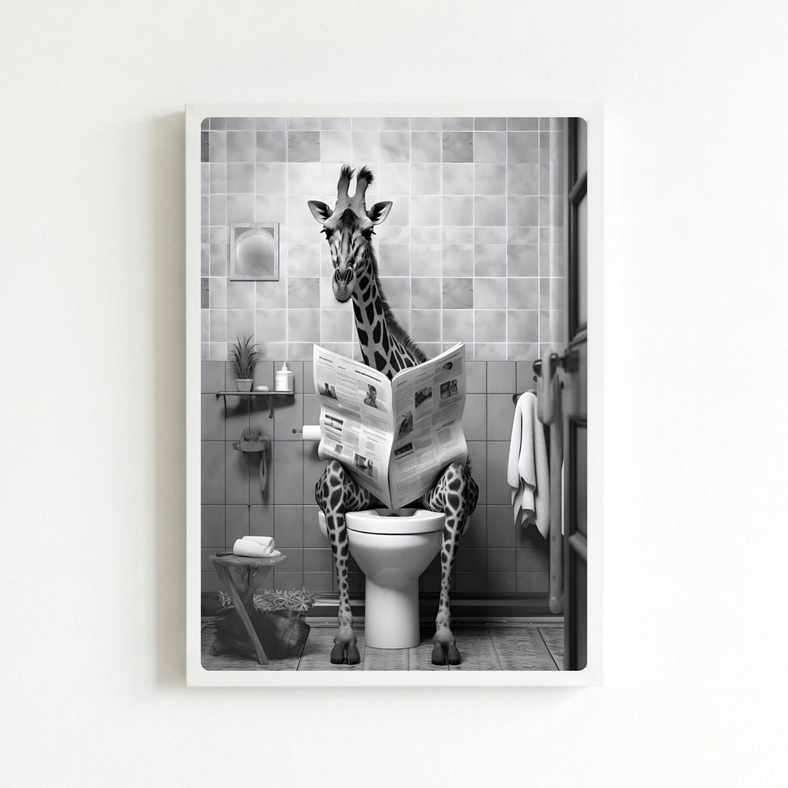 Giraffe house deco bathroom